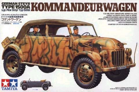 Go to product TAMIYA 35235 - 1:35 German Steyr Type 1500A Kommandeurwagen