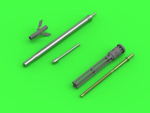 MASTER AM-35-003 - 1:35 Mi-24 Hind D/E JakB-12.7 rotary cannon gun barrels and DUAS probe