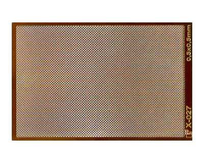 Go to product PART X027 -  Drilled Plates 0,5mm x 0,5mm wattled