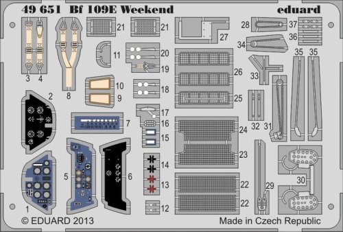 Go to product EDUARD 49651 - 1:48 Bf 109E Weekend