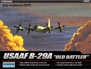 ACADEMY 12517 - 1:72 USAAF Boeing B-29A