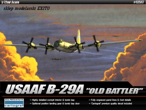 Go to product ACADEMY 12517 - 1:72 USAAF Boeing B-29A