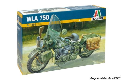 Go to product ITALERI 7401 - 1:9 WLA 750 U.S. Army WWII Motorcycle