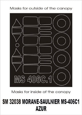 Go to product MONTEX SM32038 - 1:32 Morane MS.406