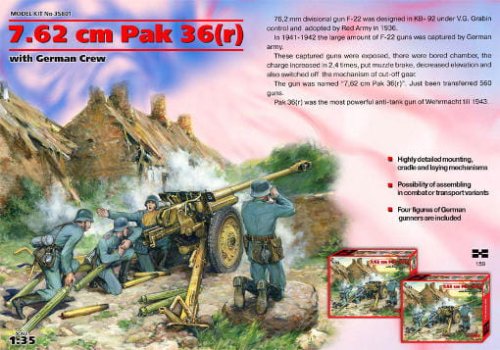 Go to product ICM 35801 - 1:35 7,62 cm Pak 36