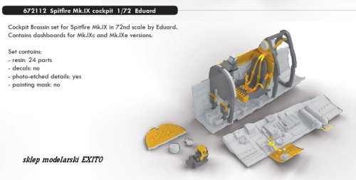 Go to product EDUARD 672112 - 1:72 Spitfire Mk.IX cockpit