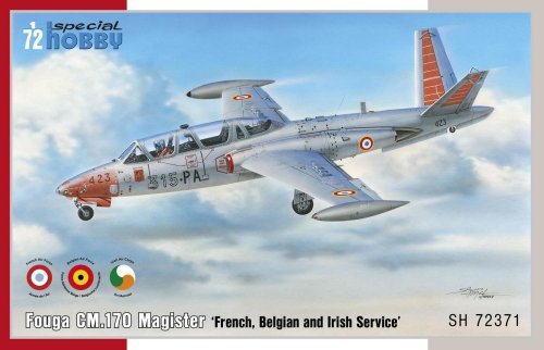 Go to product SPECIAL HOBBY 72371 - 1:72 Fouga CM.170 Magister - French, Belgian and Irish Service