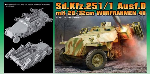 Go to product DRAGON 6861 - 1:35 Sd.Kfz.251/1 Ausf.D mit 28/32cm Wurfrahmen 40