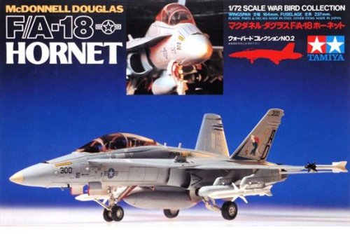 Go to product TAMIYA 60702 - 1:72 McDonnell Douglas F/A-18 Hornet
