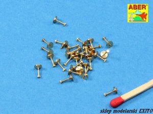 ABER 16104 - 1:16 Turned imitation of Hexagonal bolts 1,19 mm x 30 pcs