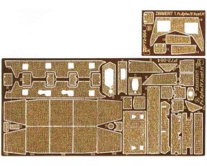 PART P72054 - 1:72 Pz.Kpfw. IV Ausf.H zimmerit
