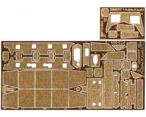 Go to product PART P72054 - 1:72 Pz.Kpfw. IV Ausf.H zimmerit