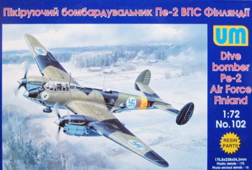 Go to product UNIMODELS 102 - 1:72 Petlyakov Pe-2 , Finnish Air Force
