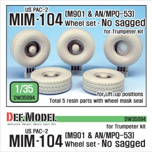 DEF MODEL DW35094 - 1:35 US MIM-104 M901 & AN/MPQ-53 Wheel set - No sagged