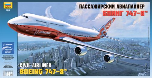 Go to product ZVEZDA 7010 - 1:144 Boeing 747-8