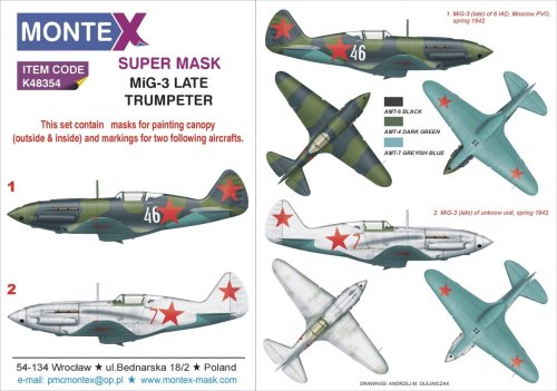 Go to product MONTEX K48354 - 1:48 MiG-3 Late