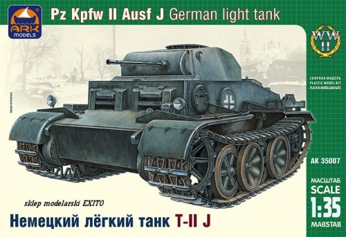 Go to product ARK MODELS 35007 - 1:35 Pz.Kpfw.II Ausf.J German light tank