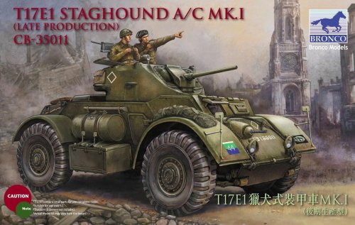 Go to product BRONCO CB 35011 - 1:35 T17E1 Staghound Mk.I Late production