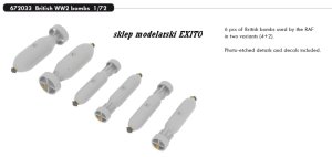 EDUARD 672033 - 1:72 British WW2 bombs