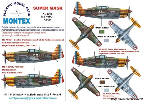 Go to product MONTEX K32065 - 1:32 MS.406 Vichy