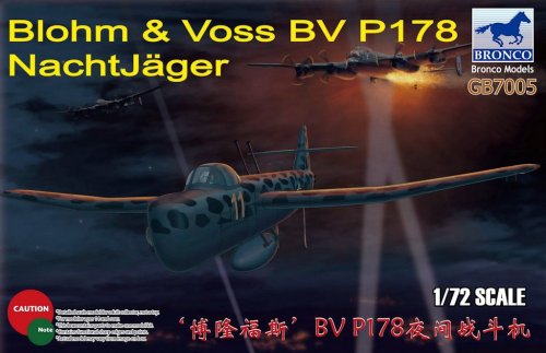 Go to product BRONCO GB 7005 - 1:72 Blohm & Voss BV P178 Nachtjager