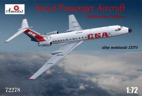 Go to product AMODEL 72278 - 1:72 Tupolev Tu-134A CSA