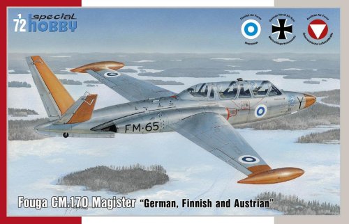 Go to product SPECIAL HOBBY 72373 - 1:72 Fouga CM.170 Magister German, Finnish and Austrian