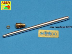 Aber 35L-137 - 1:35 76mm M1A2 metal gun barrel with muzzle brake for Sherman tank and M-18 Hellcat tank destroyer