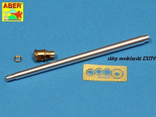 Go to product Aber 35L-137 - 1:35 76mm M1A2 metal gun barrel with muzzle brake for Sherman tank and M-18 Hellcat tank destroyer