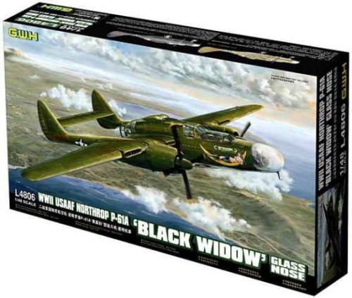 Go to product GREAT WALL HOBBY 4806 - 1:48 Northrop P-61A Black Widow (Glass Nose)