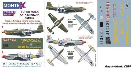 Go to product MONTEX K48298 - 1:48 P-51D Mustang