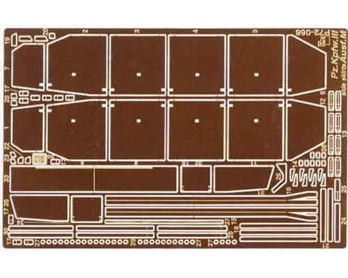 Go to product PART P72066 - 1:72 Pz.Kpfw. III Ausf.M side skirts