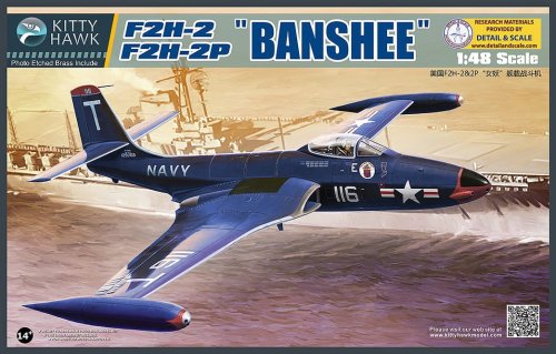 Go to product KITTY HAWK 80131 - 1:48 F2H-2 / F2H-2P Bansheee