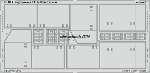 Go to product EDUARD 36317 - 1:35 Jagdpanzer IV L/48 Schurzen