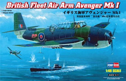Go to product HOBBY BOSS 80331 - 1:48 British Fleet Air Arm Avenger Mk 1