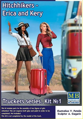 Go to product MASTER BOX 24041 - 1:24 Hitchhikers Erica and Kery Truckers series 1