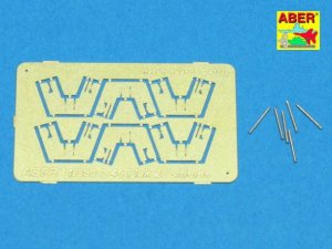 ABER 1:350L-46  - 1:350 Set of 6 pcs 4cm Flak 28 barrels with shields for German Navy