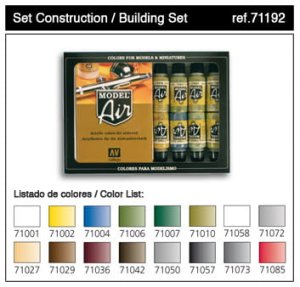 VALLEJO Model Air Set 71192 - Building Set