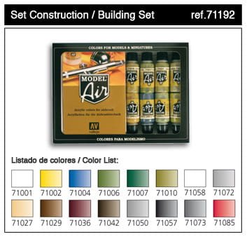Go to product VALLEJO Model Air Set 71192 - Building Set
