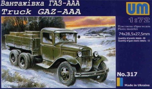 Go to product UNIMODELS 317 - 1:72 GAZ AAA Truck 1 1/2 ton