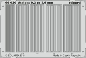 EDUARD 00036 - Stripes 0.2 to 1 mm