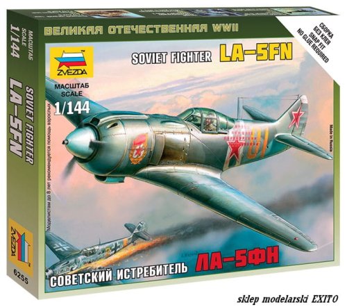Go to product ZVEZDA 6255 - 1:144 La-5FN Soviet Fighter
