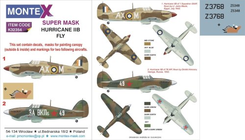 Go to product MONTEX K32354 - 1:32 Hurricane Mk.IIb