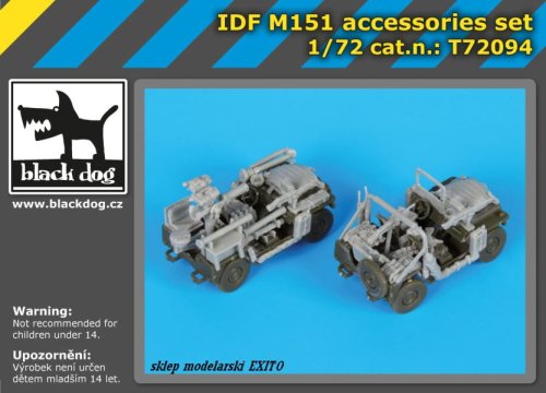 Go to product BLACK DOG T72094 - 1:72 IDF M-151 accessories set