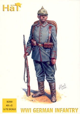 Go to product HAT 8200 - 1:72 WWI German Infantry