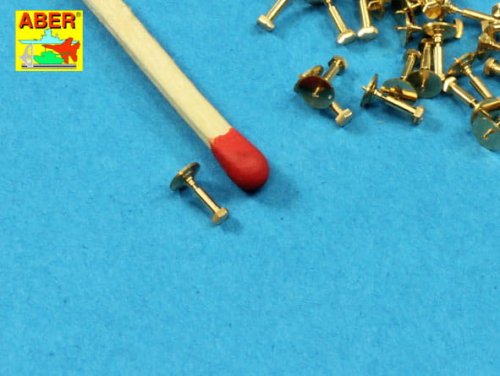 Go to product ABER 16112 - 1:16 Turned Hexagonal bolts (1,34x2,60mm) x 30 pcs.
