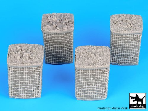 Go to product BLACK DOG D35016 - 1:35 Sandbag armored wall 2