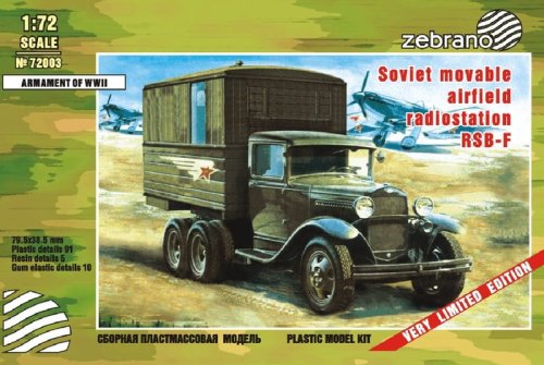Go to product ZEBRANO 72003 - 1:72 RSB-F Soviet Movable Airfield Radio Station