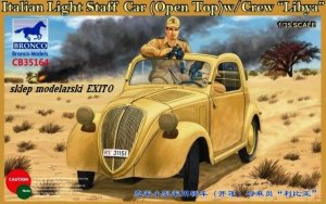 BRONCO CB 35164 - 1:35 Italian Light Staff Car (Open Top) w/Crew Libya