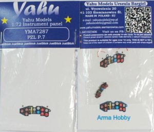 YAHU YMA7287 - 1:72 PZL P.7 - Instrument Panel